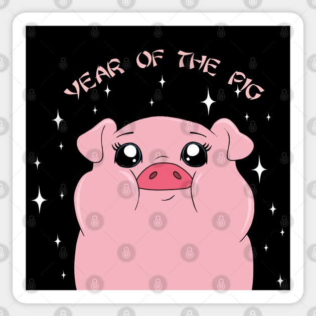 Year Of The Pig 3 Sticker by valentinahramov